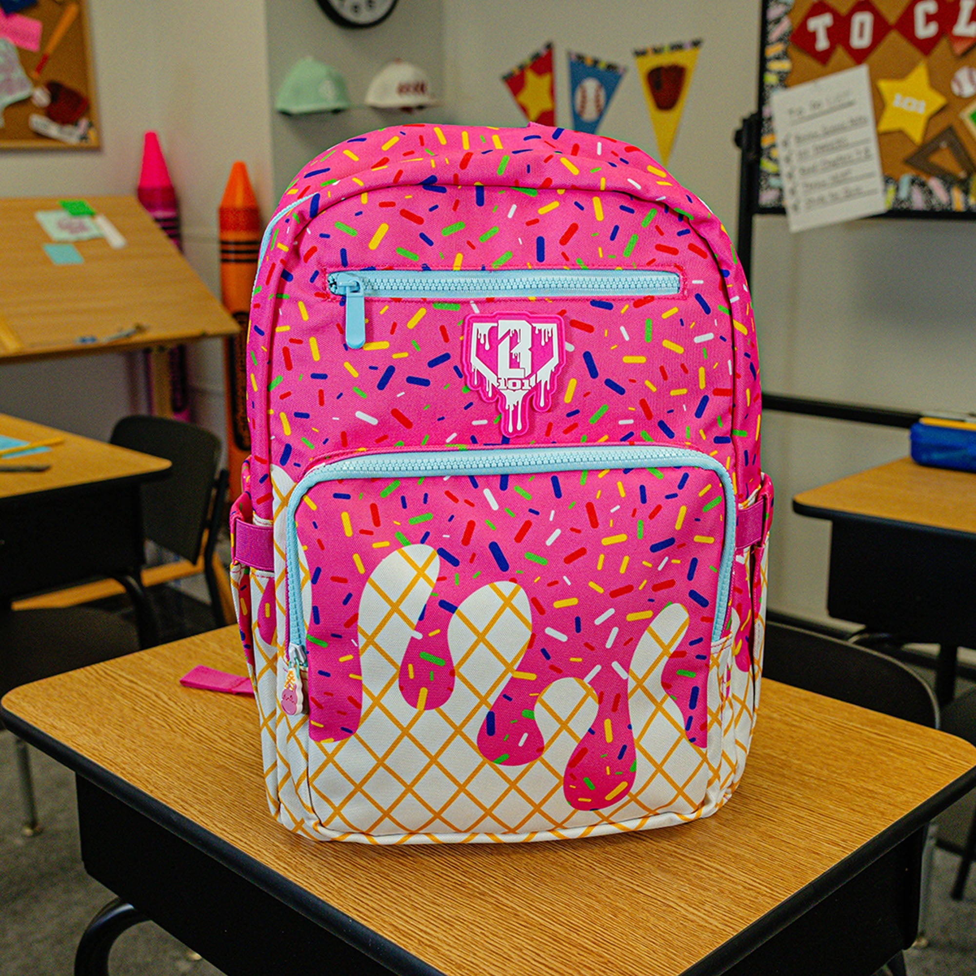 Ice Cream Rotation Backpack - Strawberry