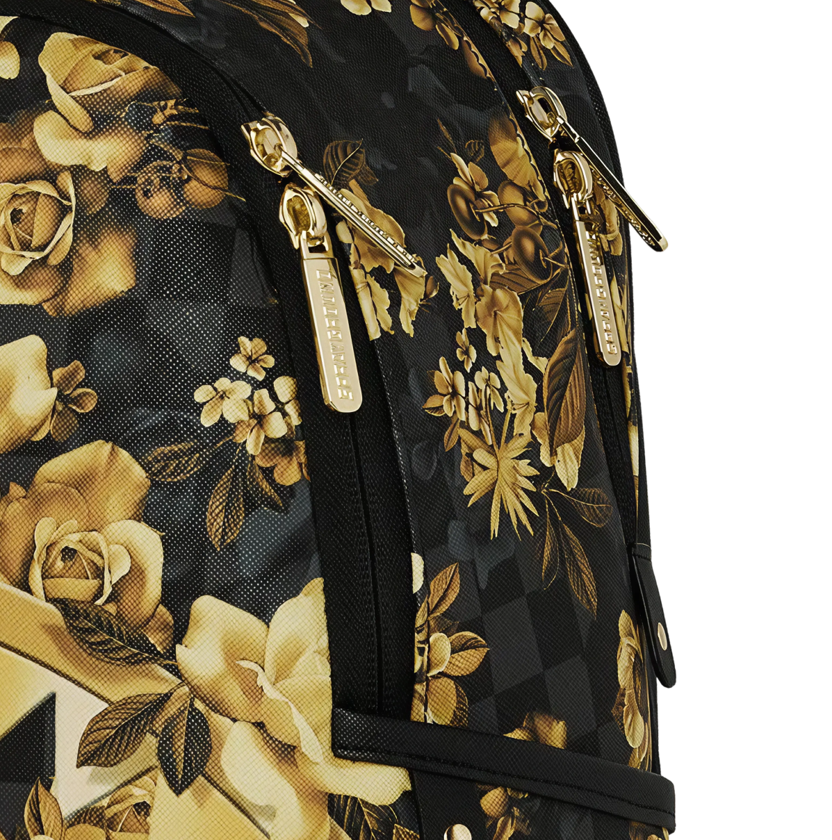SPRAYGROUND GOLD FLORAL REMIX SAVAGE BACKPACK