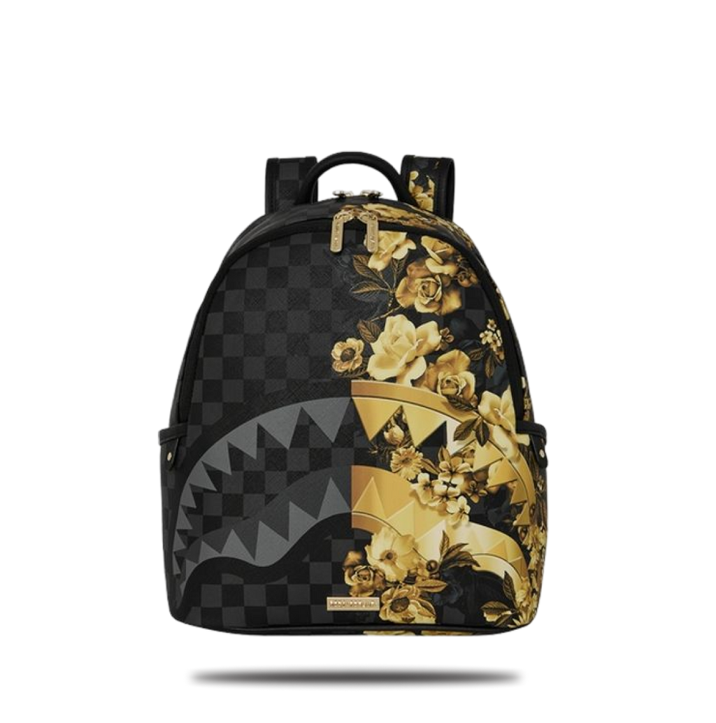 SPRAYGROUND GOLD FLORAL REMIX SAVAGE BACKPACK