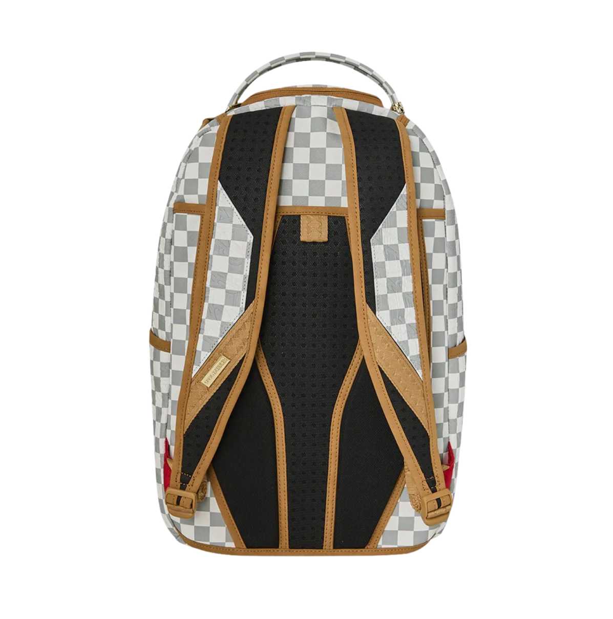 SPRAYGROUND GRAFF EMBOSSED CREAM CHECK BACKPACK