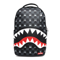 GRAY PEEKING CHARACTER CHECK BACKPACK