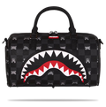 SPRAYGROUND GRAY PEEKING CHARACTER CHECK MINI DUFFLE