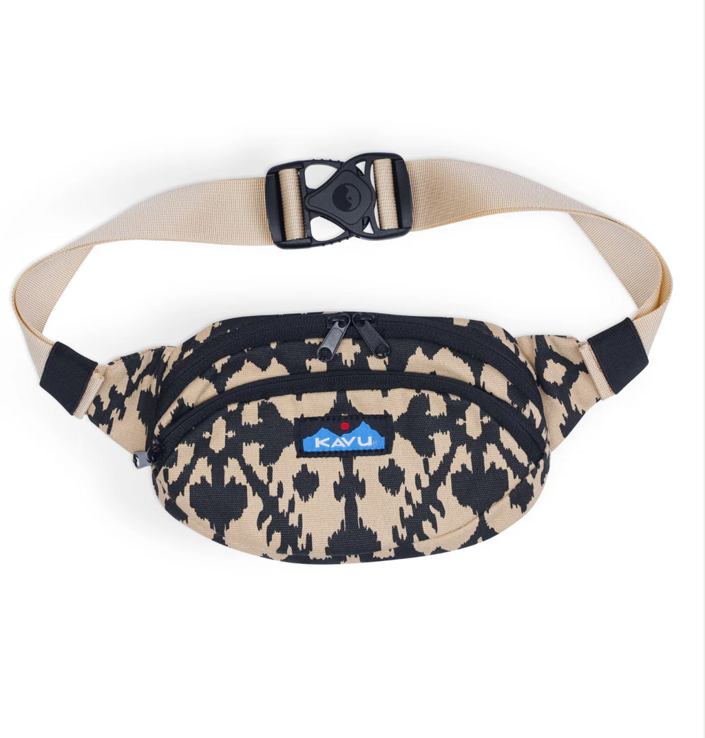 Canvas Spectator Belt Bag – Water-Resistant 600D Polyester, Adjustable Waist Strap | KAVU