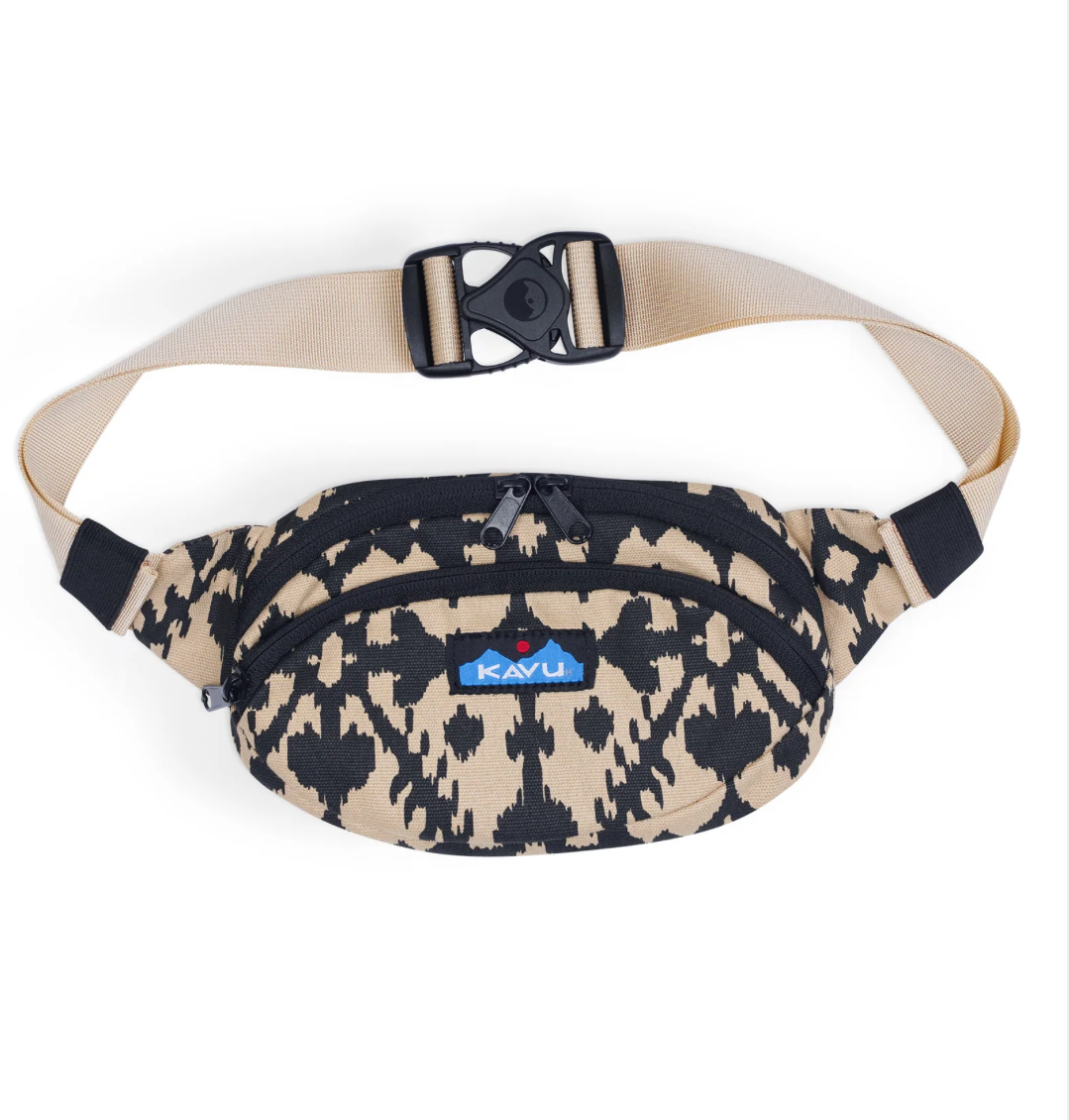 Canvas Spectator Belt Bag – Water-Resistant 600D Polyester, Adjustable Waist Strap | KAVU