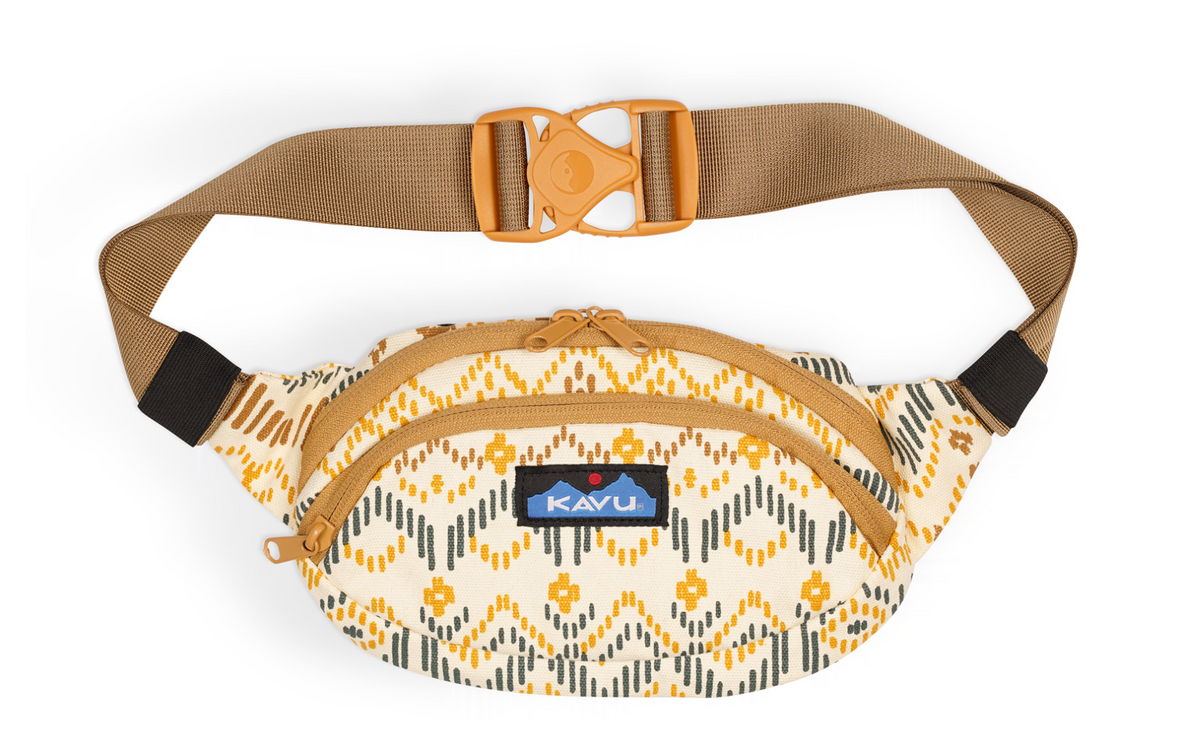 Canvas Spectator Belt Bag – Water-Resistant 600D Polyester, Adjustable Waist Strap | KAVU