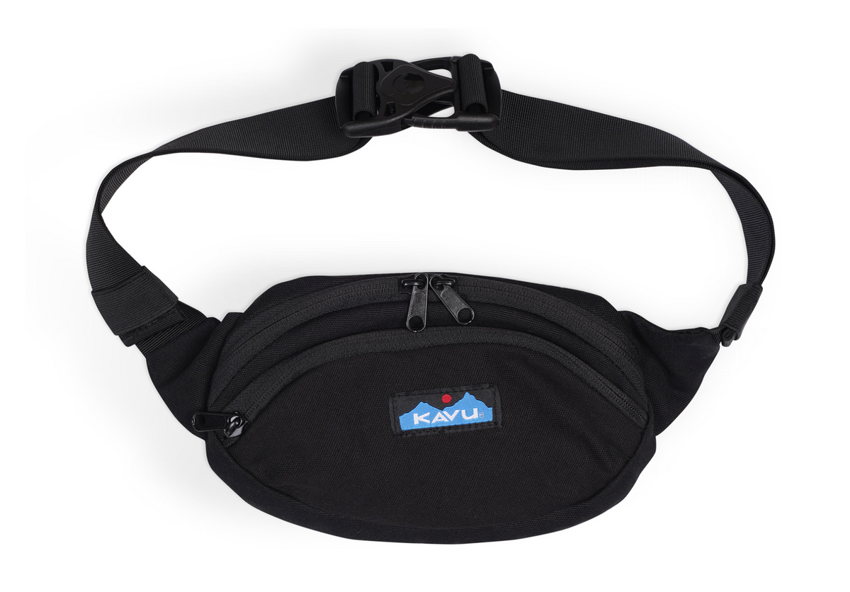 Canvas Spectator Belt Bag – Water-Resistant 600D Polyester, Adjustable Waist Strap | KAVU