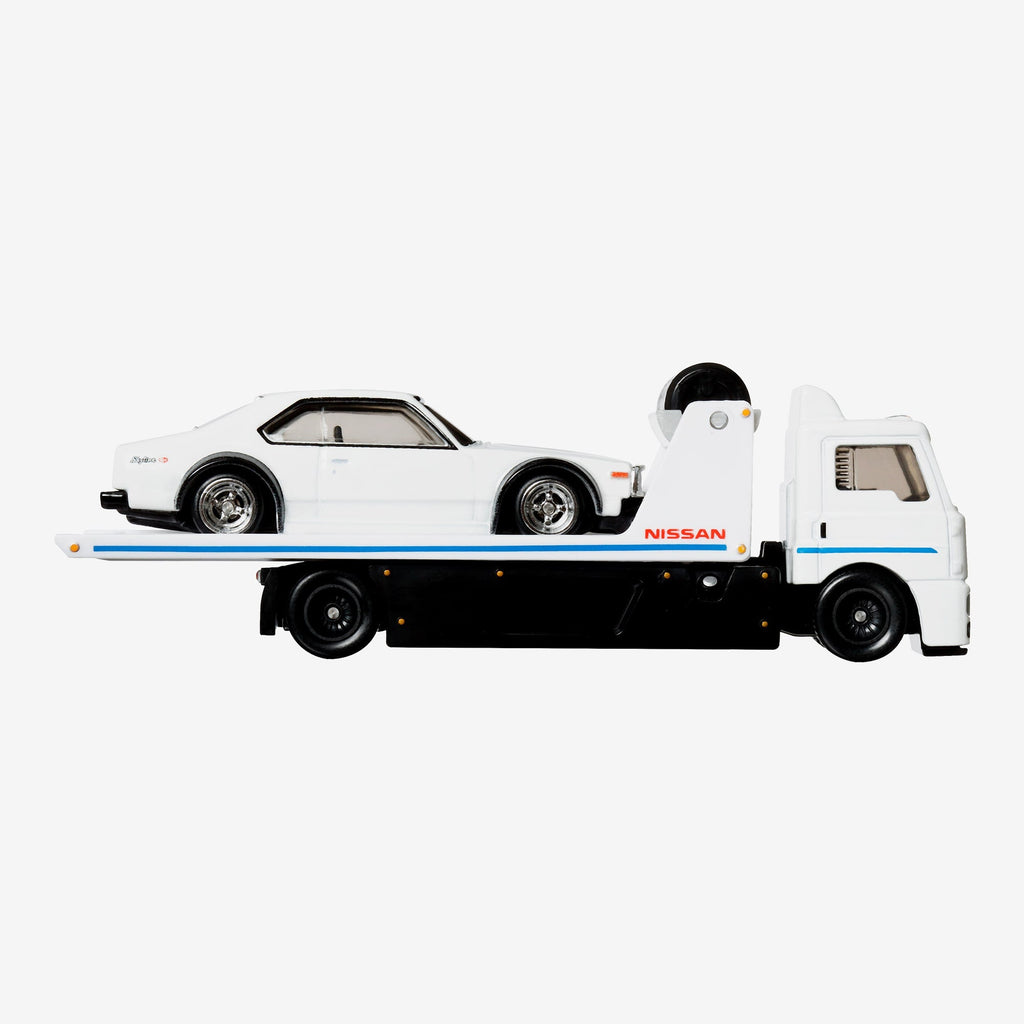 Hot Wheels Premium Collector Set, 3 Nissan Skyline Cars & 1 Transporter