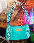 Mini Wrangler Bandana Purse Turquoise
