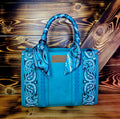 Bandana Wrangler Tote/ Crossbody Turquoise