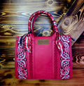 Bandana Wrangler Tote/ Crossbody Red