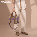 Wrangler Purple Aztec distressed Tote/Crossbody