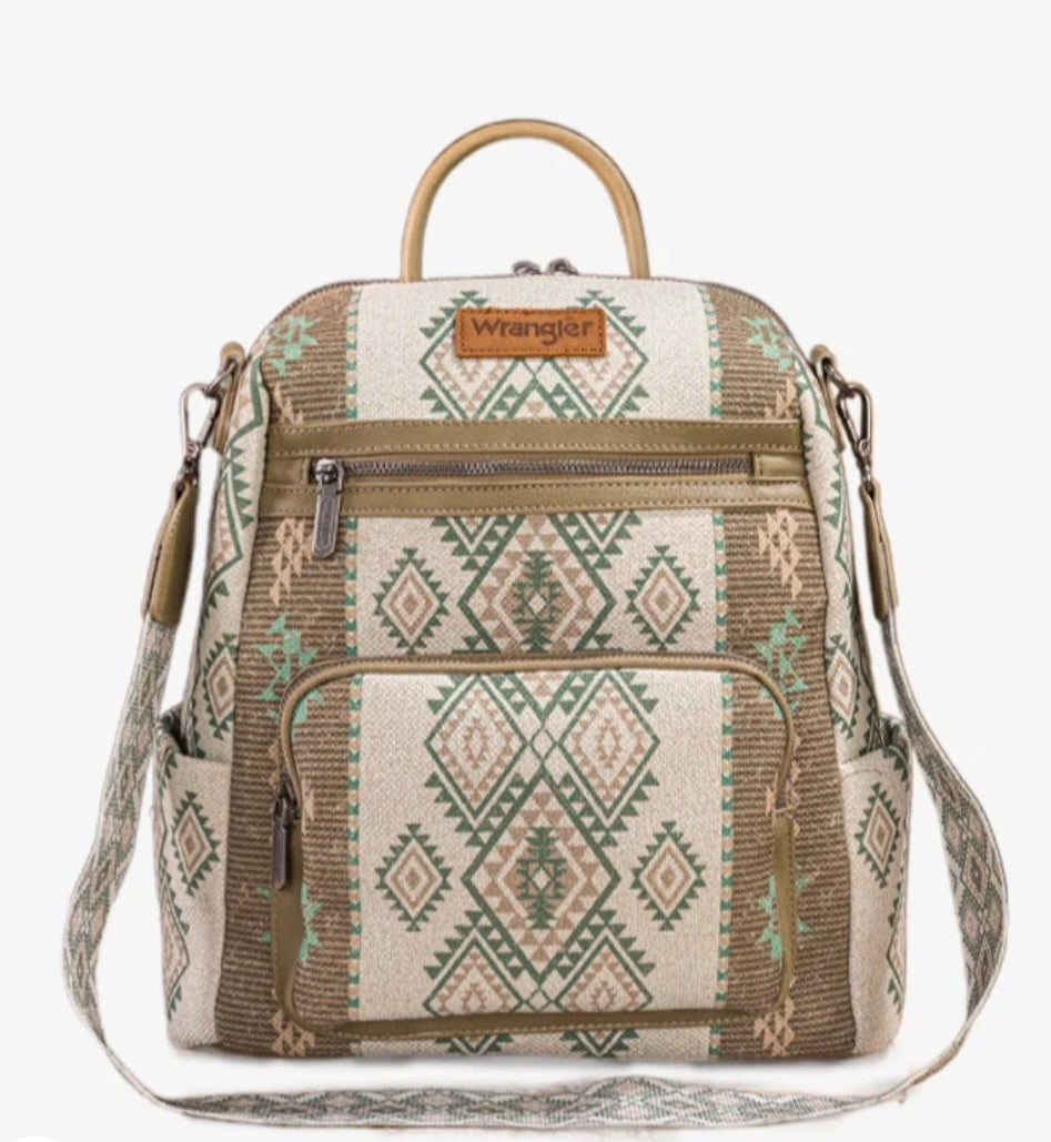 Wrangler Aztec Backpack Green
