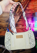 Mini Wrangler Bandana Purse Tan