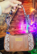 Mini Wrangler Bandana Purse Chocolate