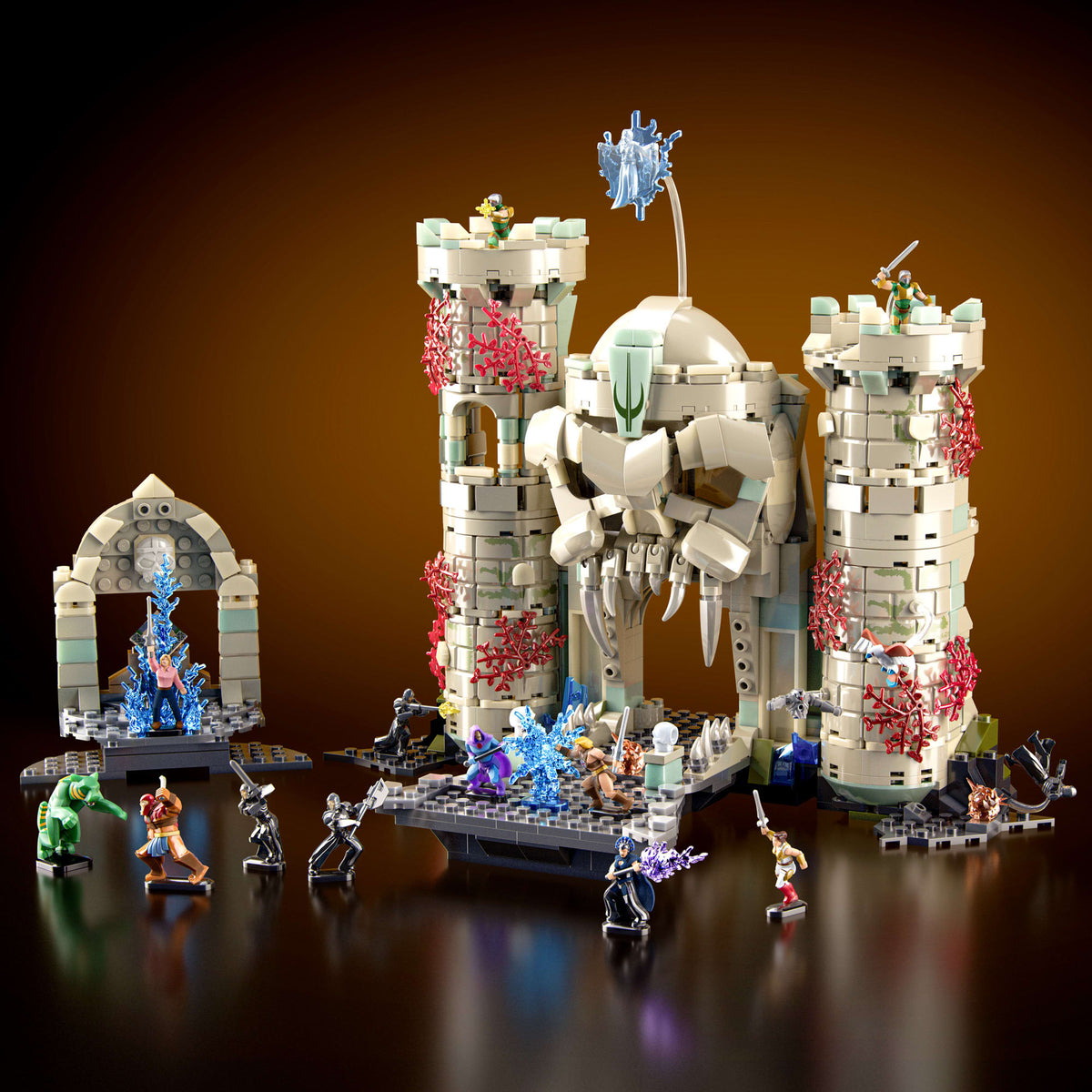Mattel Brick Shop Masters of the Universe Battle of Castle Grayskull Building Set