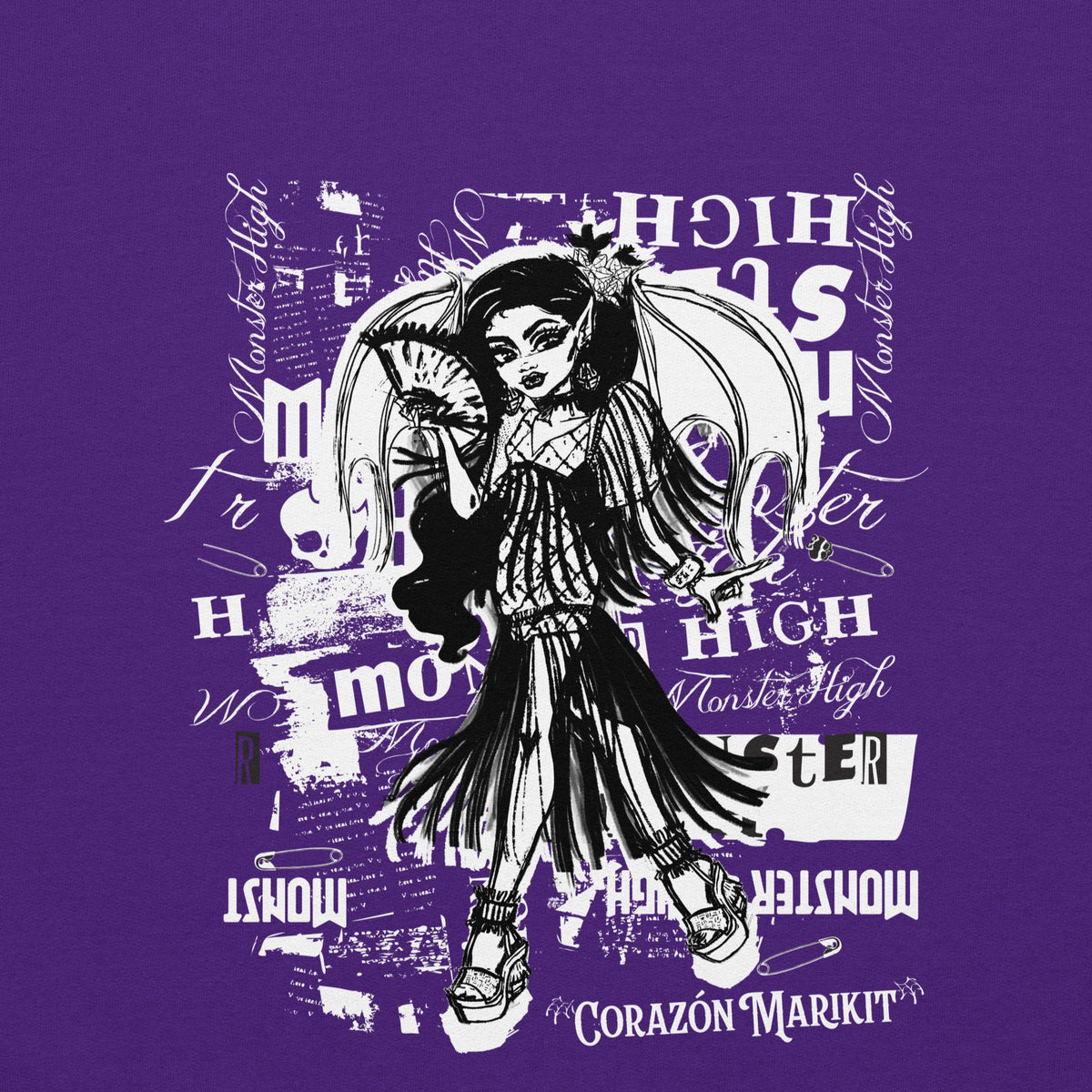 Monster High Corazon Marikit Purple Sweatshirt