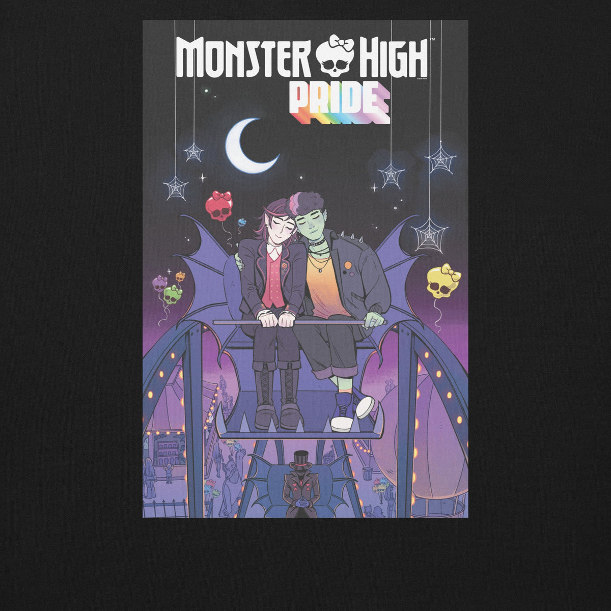 Monster High Pride Kieran & Spelldon Black Sweatshirt