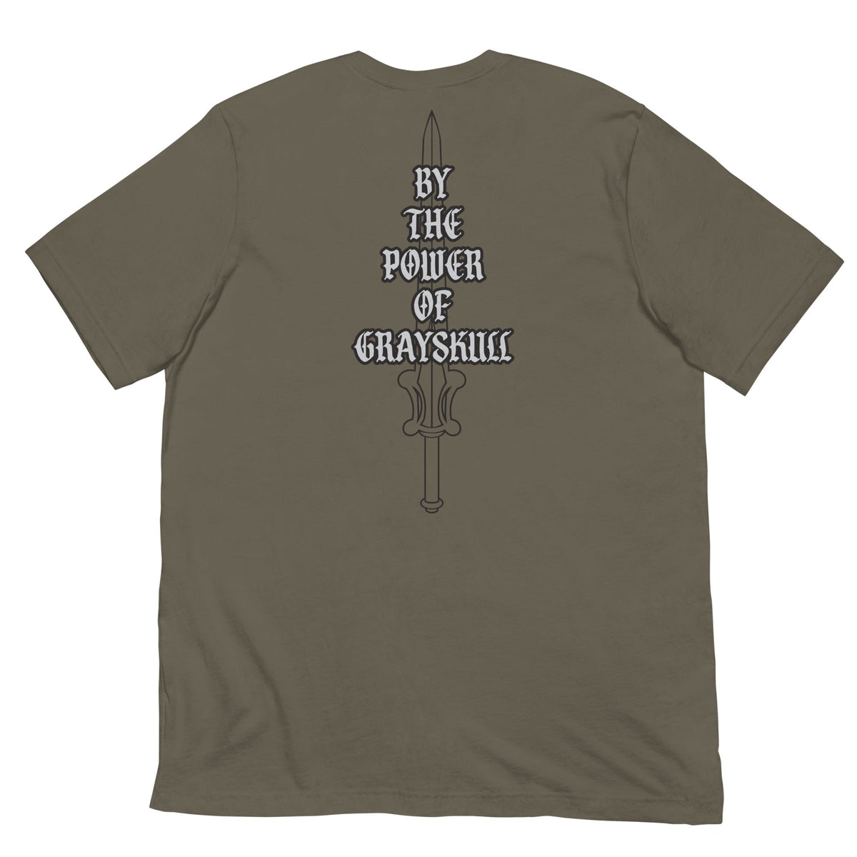 Masters of the Universe By the Power of Grayskull Green T-shirt