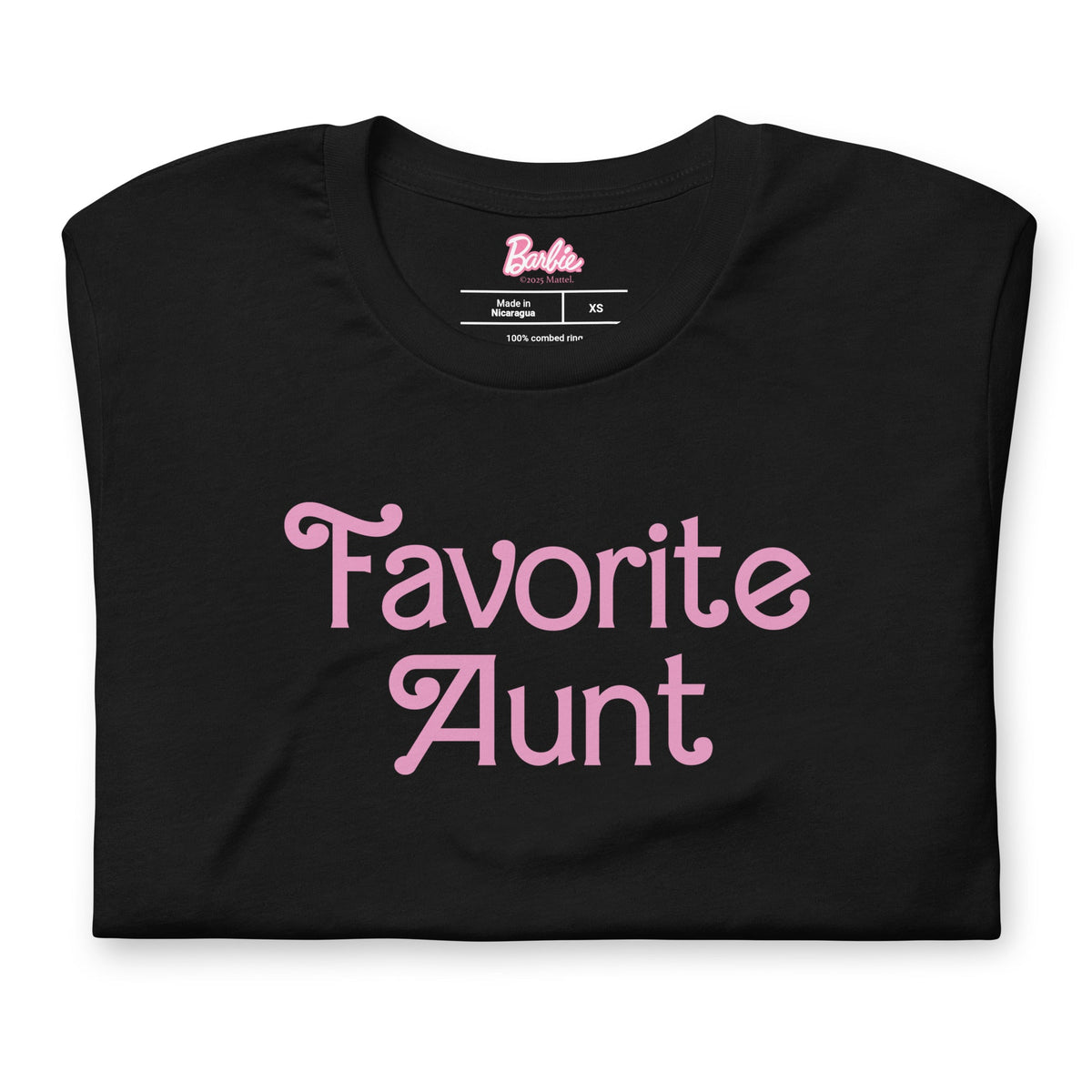Barbie Favorite Aunt Black T-Shirt