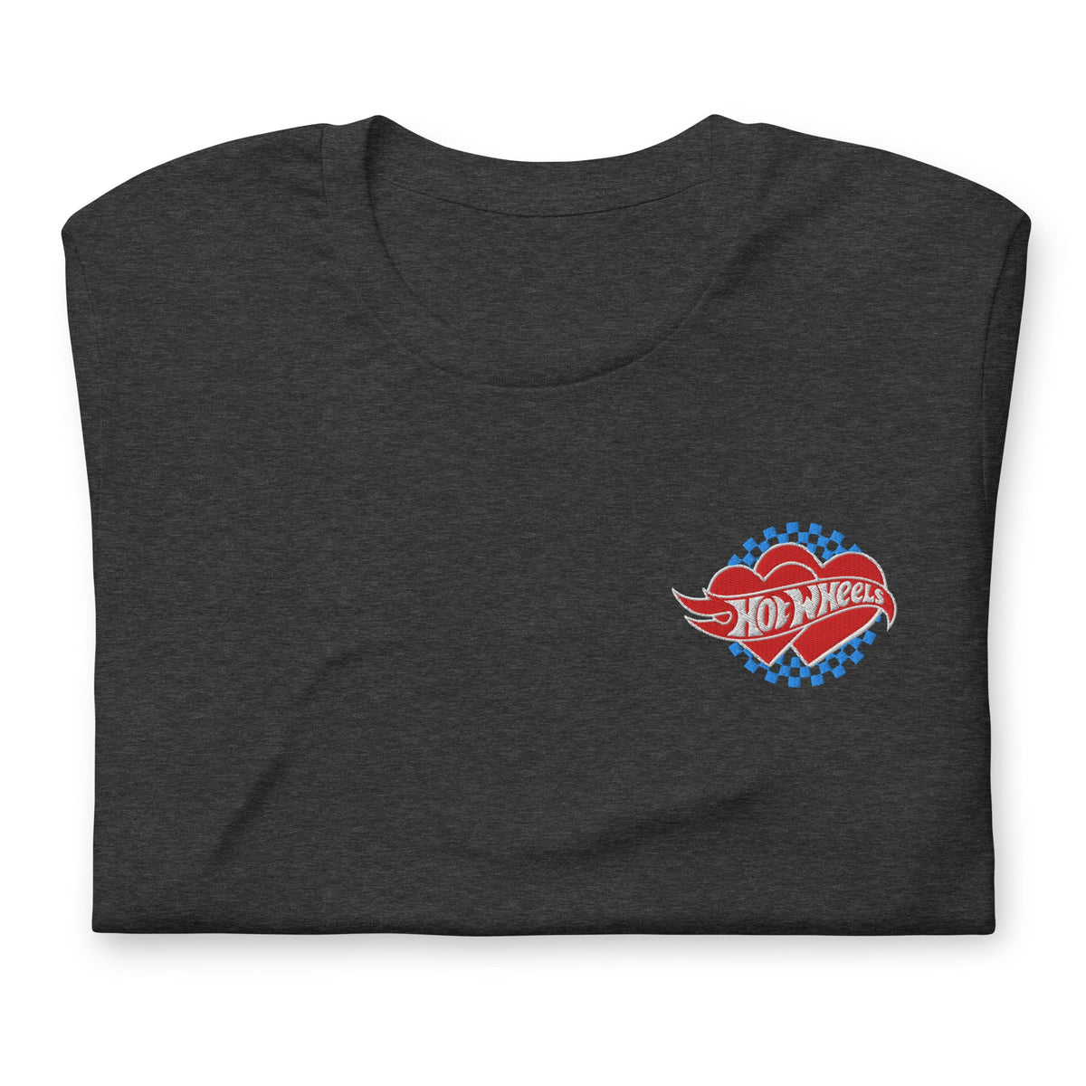 Hot Wheels Embroidered Checkered Hearts T-Shirt