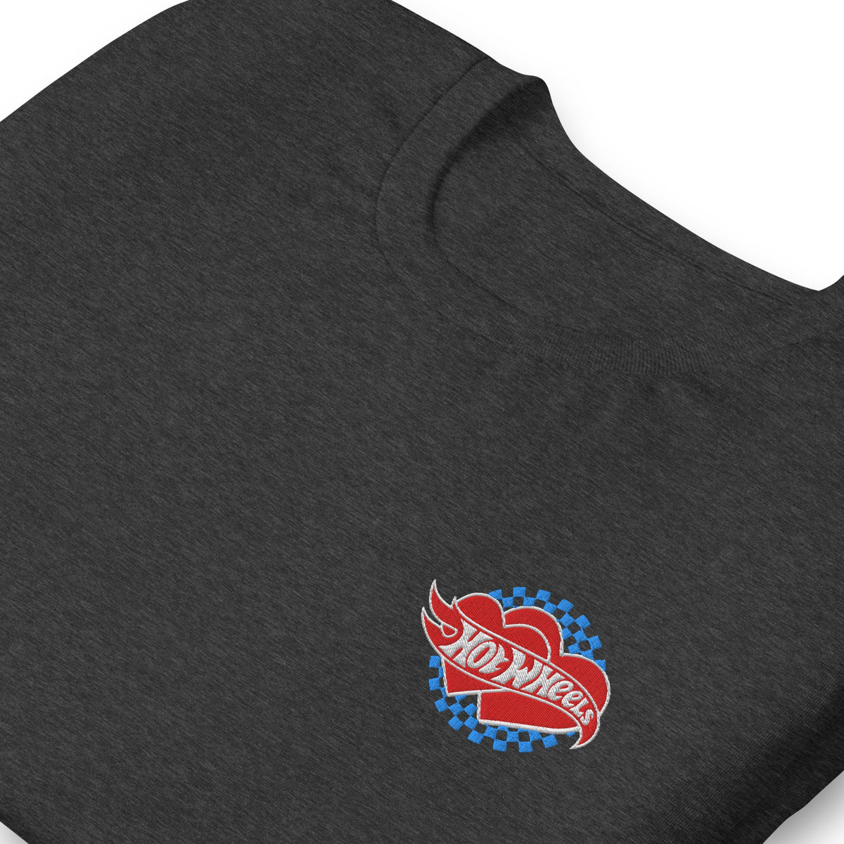 Hot Wheels Embroidered Checkered Hearts T-Shirt