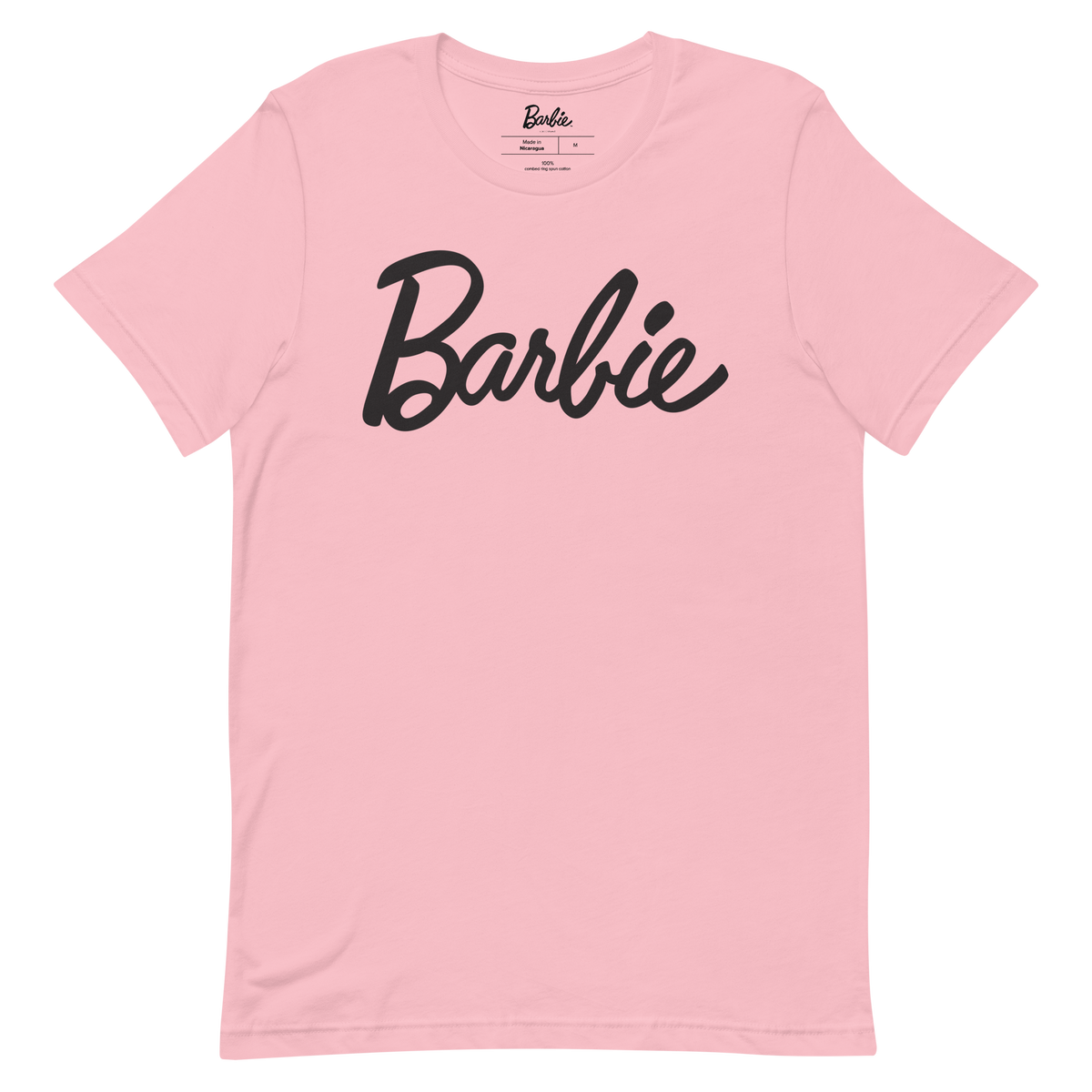 Barbie Script Logo Unisex Pink T-Shirt