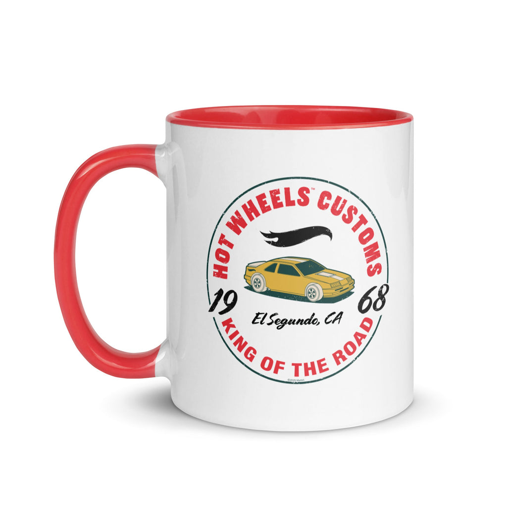 Hot Wheels King of the Road White Mug