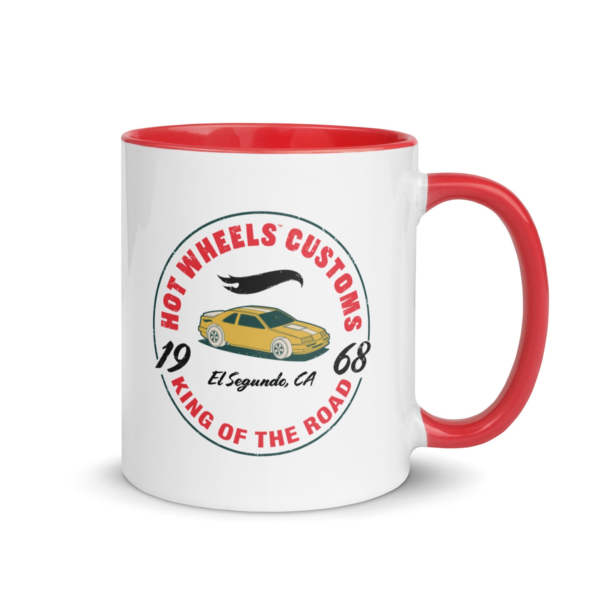Hot Wheels King of the Road White Mug