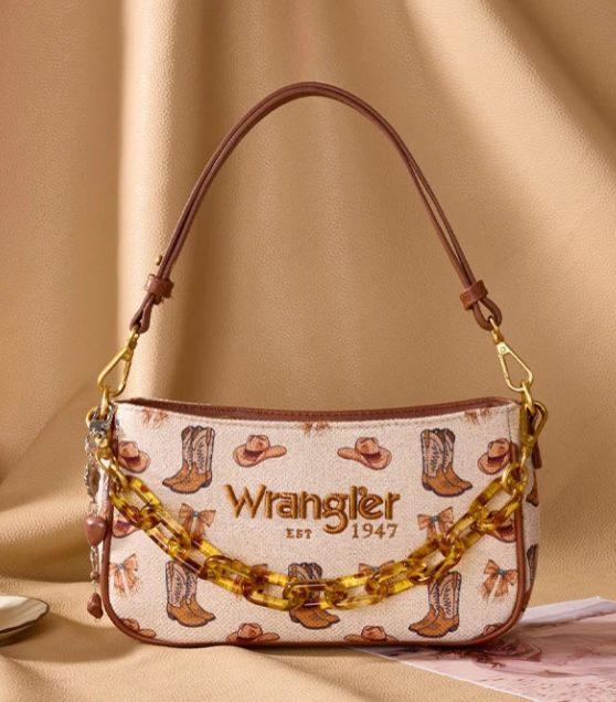 Wrangler Rodeo Icon Tan Shoulder Bag