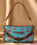 Wrangler Rodeo Icon Turquoise Shoulder Bag
