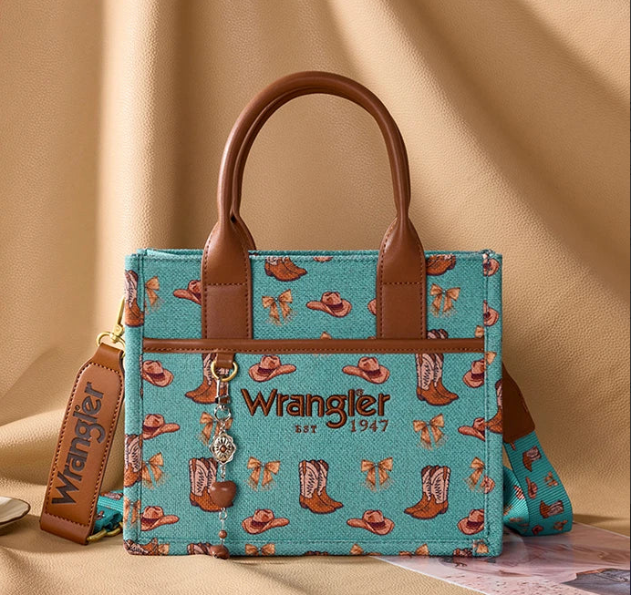 Wrangler Rodeo Icon Turquoise Tote